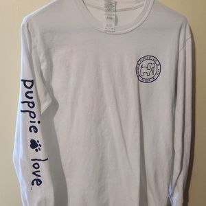 Womens Puppy Love long sleeve T shirt Tee sdmall